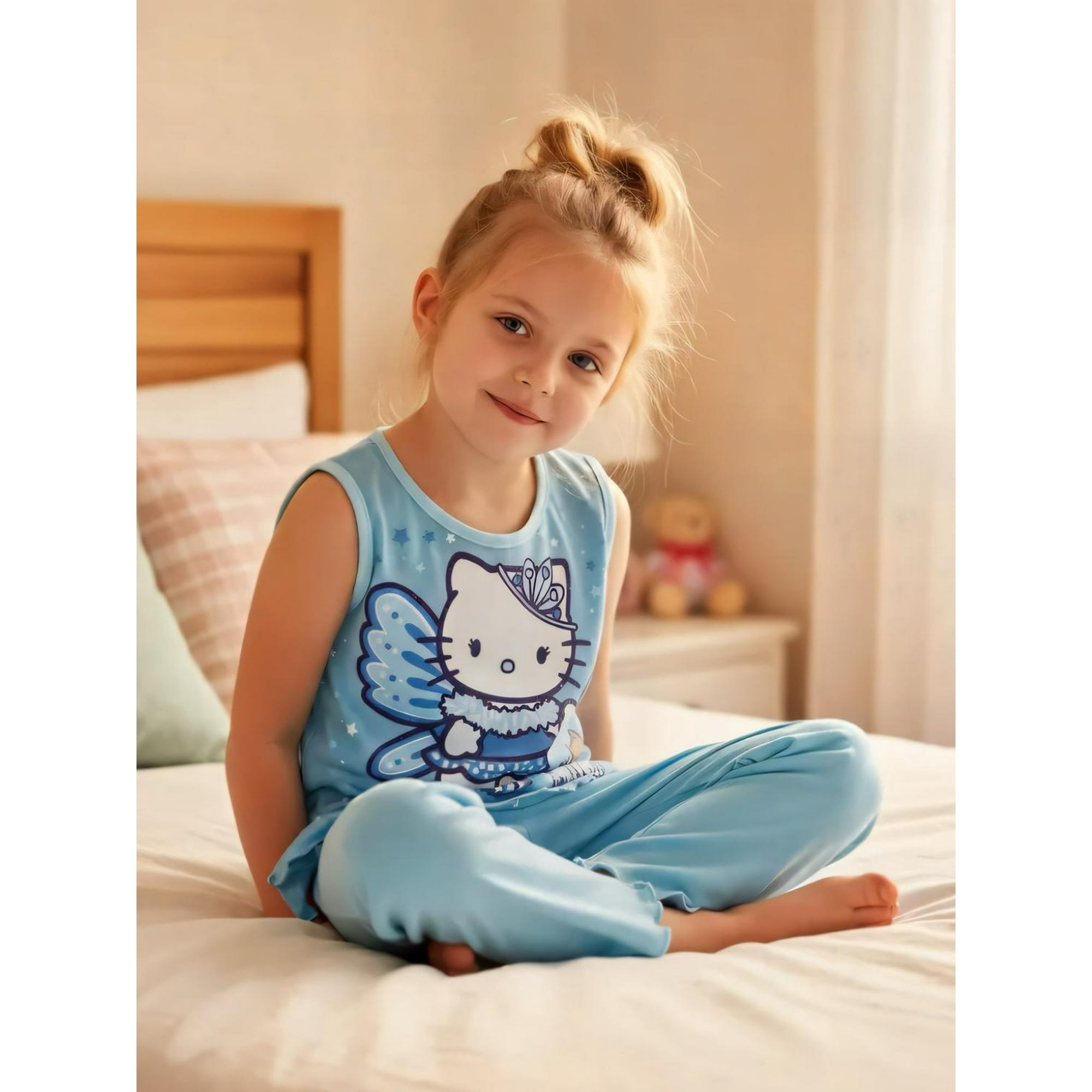 Pijama Niña Hello Kitty Turquesa 3