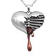 thumbnail image 1 of Collar Controse Corazón Sangrante para Mujer en Acero Inoxidable, 1 of 1