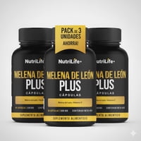 Emetres - Pack 3 Melena De Leon Plus 270 Capsulas Nutrilife+ Sin Sabor