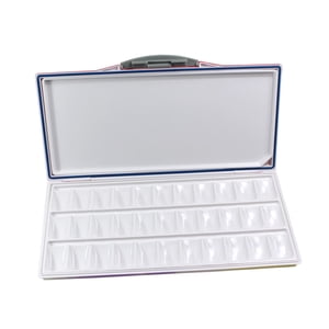 Bothyi - Paleta De Acuarela Para Pinturas Acrílicas Y Al Óleo Con Cubierta, Paleta De Pintura Para Principiantes, 33 Pocillos