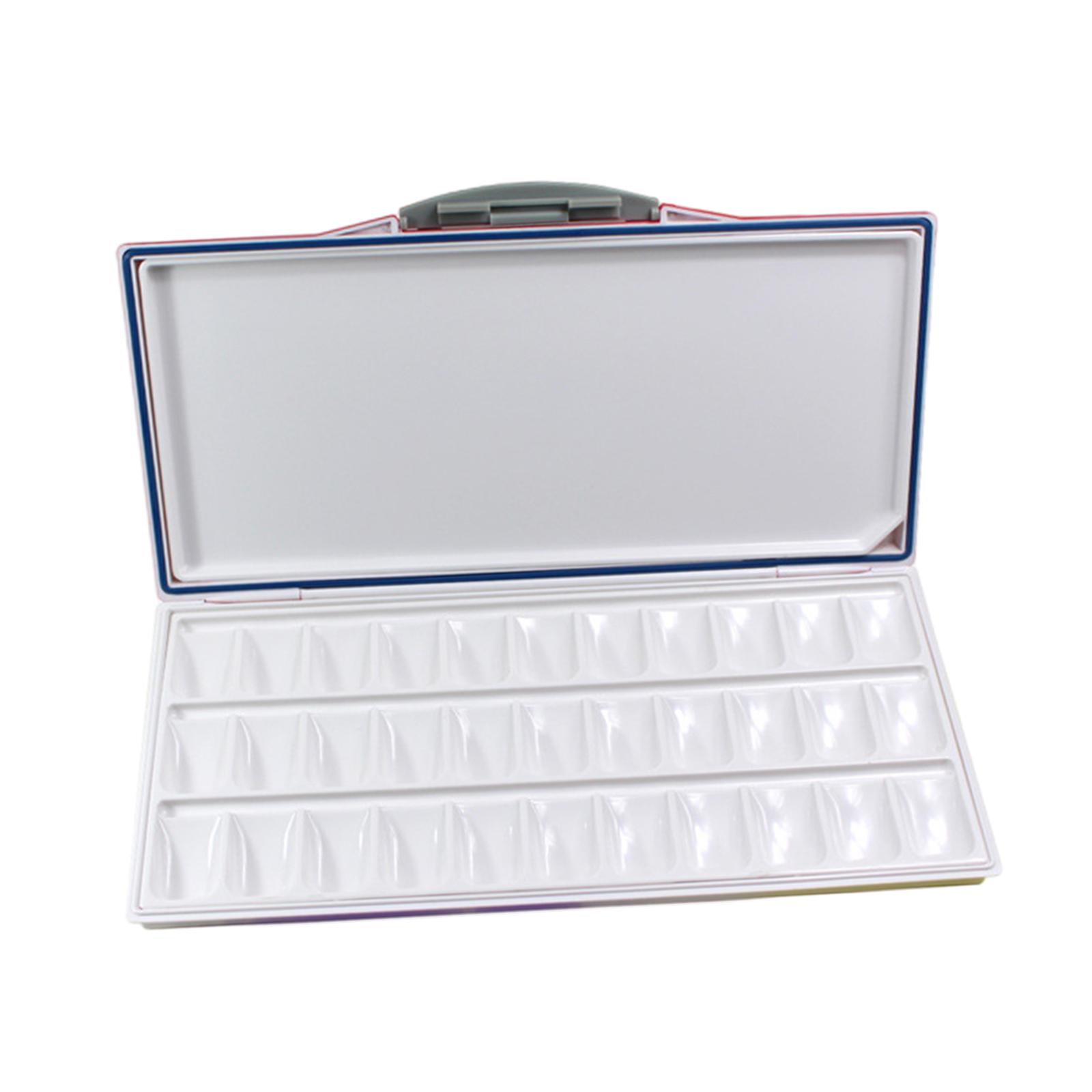 Bothyi - Paleta De Acuarela Para Pinturas Acrílicas Y Al Óleo Con Cubierta, Paleta De Pintura Para Principiantes, 33 Pocillos