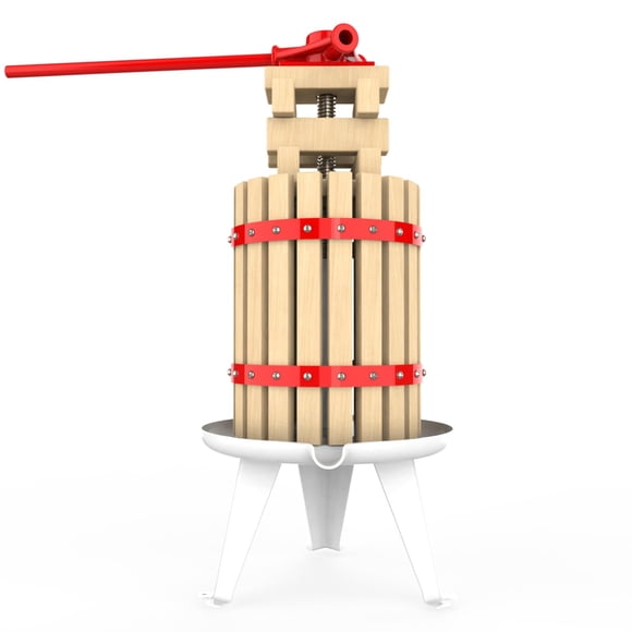 Exprimidor EJWOX 6 L Prensa de frutas y vino de madera de haya
