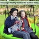 thumbnail image 3 of Saucer Tree Swing Hisecome Green de 40 pulgadas para niños y adultos, 3 of 6