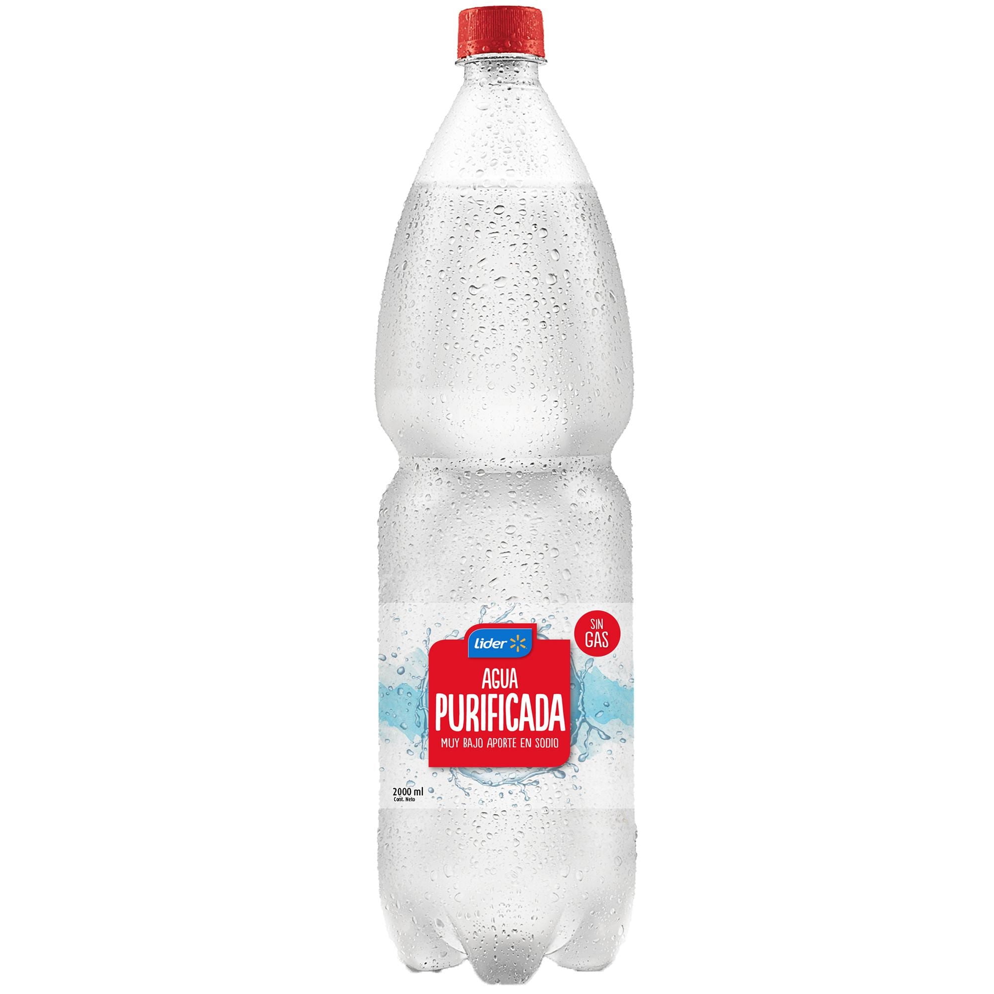 Agua Botella Purificada Sin Gas 2 L Lider