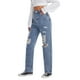 thumbnail image 2 of Jeans de Pierna Recta Rotos azul L, 2 of 5