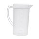 thumbnail image 3 of Jarra De Agua De Gran Capacidad, Transparente, Para Refrigerador, Jugos Y Bebidas, 1500 Ml, Color Blanco, 3 of 5