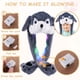 thumbnail image 3 of Gorro de peluche Arcimatto con orejas de husky que se mueven y saltan, gris, 3 of 7