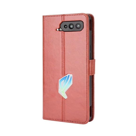 Funda tipo libro para Asus ROG Phone 5, cartera todo‑en‑uno, funda multifuncional con tarjetero y correa de muñeca desmontable