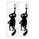 thumbnail image 2 of 2 Piezas De Pegatinas De Halloween Para Inodoro, Pegatinas De Pared Para Ventana, Cocina, Baño, Gato, 2 of 5