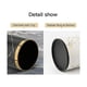 thumbnail image 5 of Basurero metálico de doble capa, 10 L, textura de mármol, para dormitorio, baño, sala de estar, cocina, oficina, hotel (mármol negro y dorado), 5 of 5