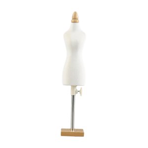 Magideal - Maniquí De Muñeca, Soporte Para Torso, Soporte De Exhibición Para Vestido De Muñeca, Diseño De Ropa, Maniquí De Costura En Miniatura Para Decoración , Base Base Cuadrada De 26 Cm.
