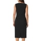 thumbnail image 3 of INSPIRE CHIC Vestido formal midi sin mangas con cuello barco para mujer, atuendo de maestra para el regreso a clases, negro, talla S, 3 of 6