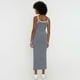 thumbnail image 2 of Vestido Mujer Largo Líneas Básico Gris Corona, 2 of 5