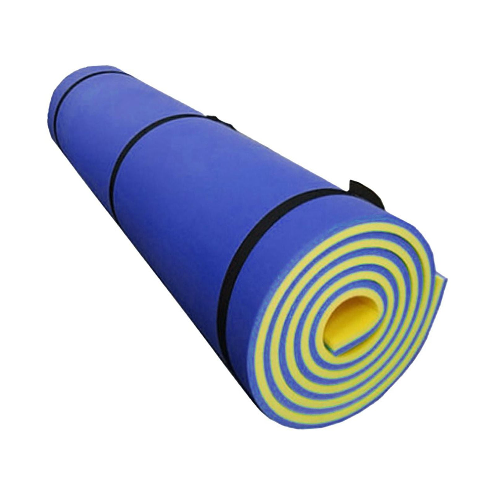 Magideal - Colchoneta Flotante De Agua Piscina Flotador Balsa Diversión Familiar Exterior Roll Up Colchón Tumbona Flotador Salón Colchón Para Fiesta Al Aire Libr Azul Amarillo