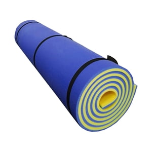 Magideal - Colchoneta Flotante De Agua Piscina Flotador Balsa Diversión Familiar Exterior Roll Up Colchón Tumbona Flotador Salón Colchón Para Fiesta Al Aire Libr Azul Amarillo