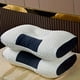 thumbnail image 2 of 1pc Knitted Cotton Thin Pillow With Cervical Neck Protection, Sleep Massage Pillow Core, Moisture Absorbing Breathable Antibacterial Household Bedding Pillow Suitable For Living Room, Bedroom, Home De, 2 of 2