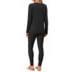 thumbnail image 3 of INSPIRE CHIC Conjuntos de Pijama para Mujer Tejido de Punto Acanalado Manga Larga Top Pantalones Conjunto Casual de Salón Conjunto de Dos Piezas Conjuntos a Juego Ropa de Dormir S Negro, 3 of 6