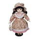thumbnail image 1 of Muñeca De Niña De Pie Con Pelo Rizado, Muñeca De Cerámica Rústica Para Regalo, Adorno De Cumpleaños, Color Rosa, 1 of 3