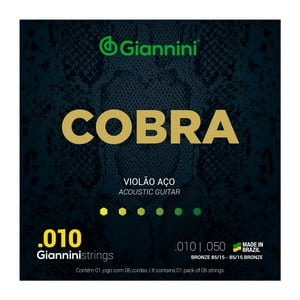 Giannini Geefle Set De Cuerdas Guitarra Acústica Metálica 10-50