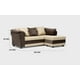 thumbnail image 3 of Seccional Reversible Izq Y Der Felpa Café Tela Beige, 3 of 3