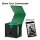 thumbnail image 2 of Caja de cartas Mage Tech para MTG Commander con bandeja para dados, color negro y verde, 2 of 6
