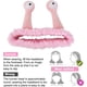 thumbnail image 4 of 2 Piezas Diadema de Spa, Linda Diadema de Caracol Suave Lana de Carbón Lavado Rostro Diademas Elásticas Maquillaje Diadema con Antena de Caracol Ojos para mujeres Niñas, 4 of 7