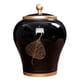 thumbnail image 1 of Tarro De Jengibre De Porcelana De Estilo Chino, Tarro De Almacenamiento, Jarrón De Cerámica Decorativo Negro, 1 of 3