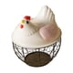 thumbnail image 5 of Cesta Para Huevos De Gallina, Bonita Cesta De Alambre De Metal Para Guardar Huevos De Gallina Para Encimera, Rejilla Rosa Y Negra, 5 of 5
