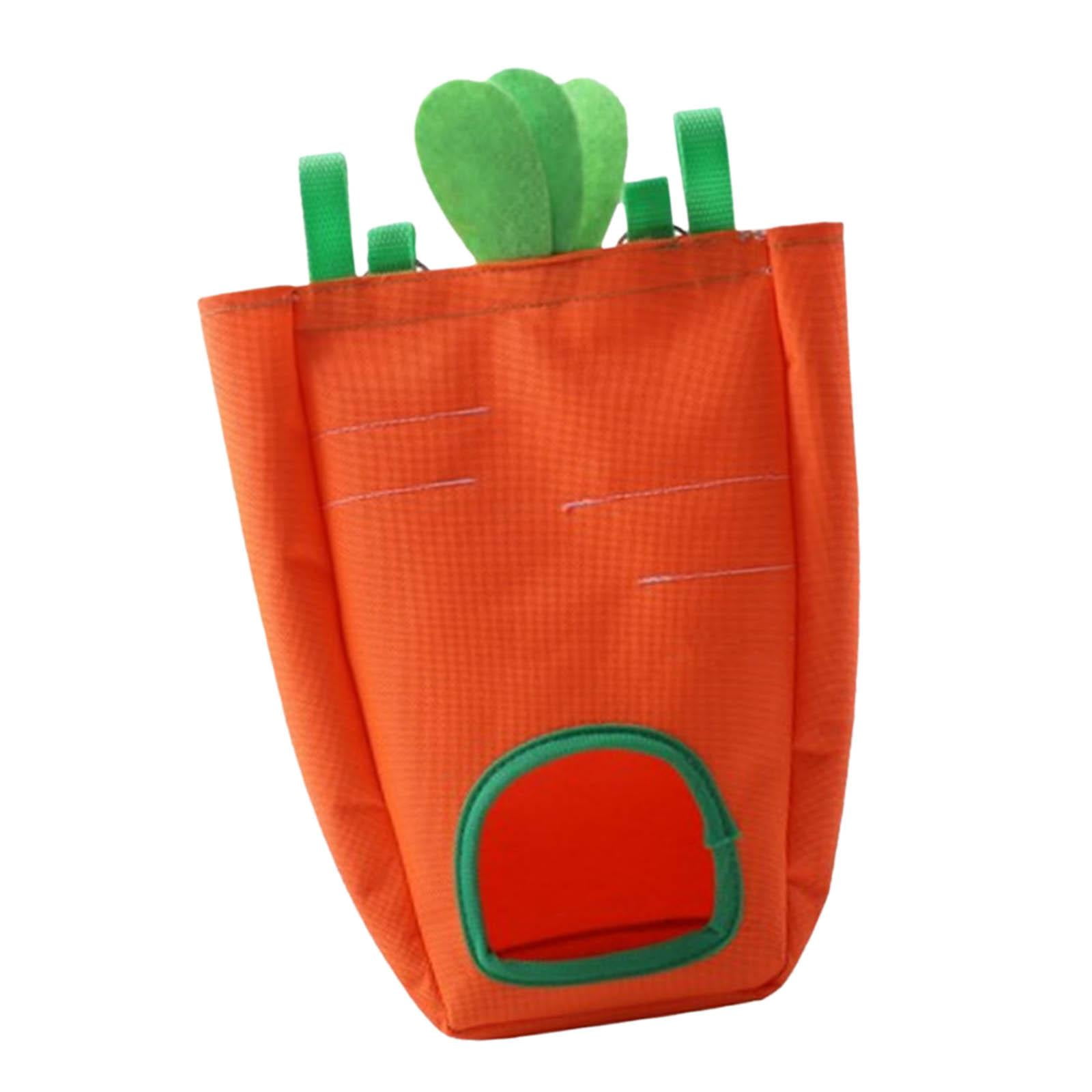 Bolsa De Alimentación Para Comedero De Heno De Conejo, Bolsa Colgante Impermeable Para Jaula Naranja