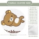 thumbnail image 2 of La aventura de Rilakkuma en el parque temático-theme Fitted Round Tablecloths Elastic Edged Table Covers Waterproof Table Cloth for Kitchen Holiday Party Tables Decor 120cm, 2 of 6