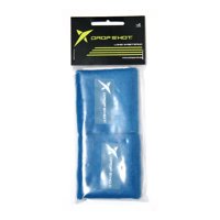 Muñequera Drop Shot Corta Azul X2 Tenis Padel