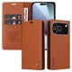 thumbnail image 4 of Funda Billetera de Cuero para iPhone 17 Pro Max con Tarjetero y Soporte - Tapa Magnética Marrón, 4 of 5