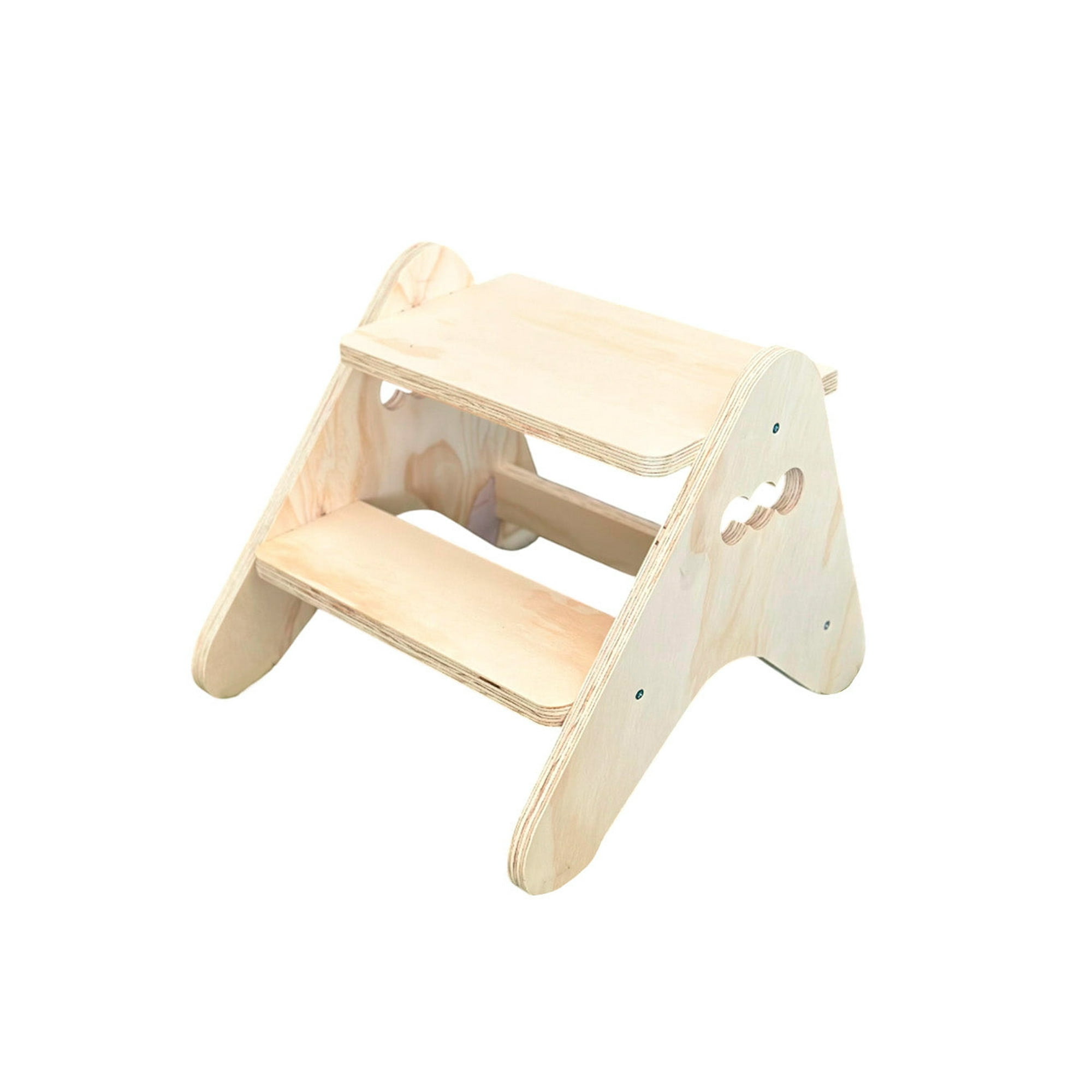 Genérico - Escalera 2 En 1 Montessori De Madera Para Niños (escalón + Banquito)