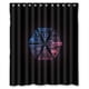 thumbnail image 1 of Cortina de ducha Exo con ganchos (60 x 72 pulgadas), 1 of 3