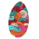 thumbnail image 4 of Tabla De Skimboard De Pie Con Revestimiento De Alto Brillo Para Adolescentes, Adultos Y Ni?os Con Ondas De Colores, 4 of 5
