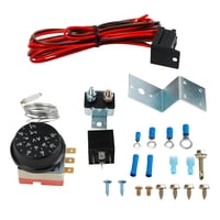 Ioensy - Kit De Mazo De Cables De Relé De Control De Termostato De Ventilador De Radiador Eléctrico De 12 V Reemplaza