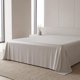 thumbnail image 1 of Sábana de Microfibra de Seda Helada, Sábana Plana, Ropa de Cama Antirrugas para Dormitorio Gris Claro 200x230cm, 1 of 5