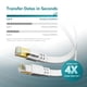 thumbnail image 3 of Cable Ethernet Jadaol Cat 8 de 25 pies, 40 Gbps, 2000 MHz, RJ45 S/FTP, blanco, 3 of 6