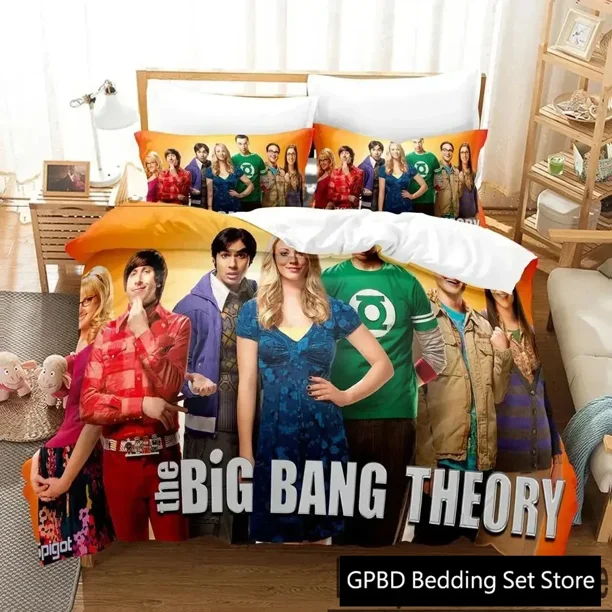 Big Bang Theory Bedding Set Boys Girls Duvet Cover Pillowcase Bed boys Adult Home Textileextile