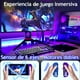 thumbnail image 4 of Mando Iluminado para Nintendo Switch - Control Inalámbrico de Juego con Turbo y Sensor de Movimiento, Azul y Morado, 4 of 7