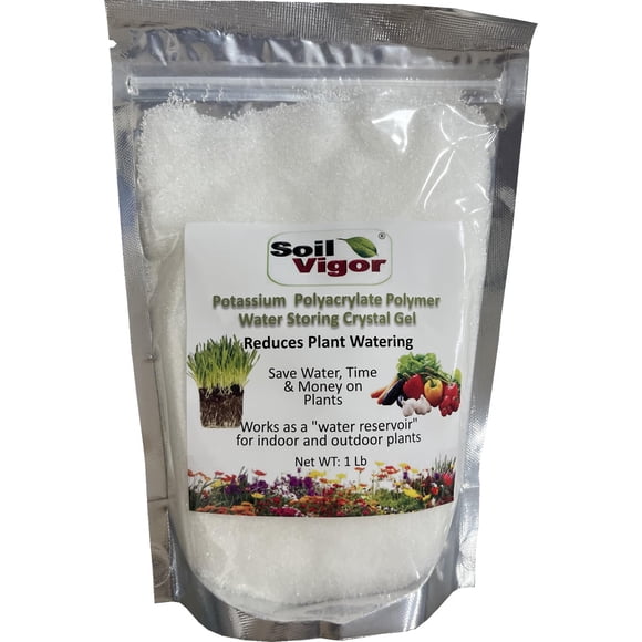 Cristales para retener agua en el suelo Soil Vigor para plantas 454 g
