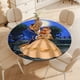 thumbnail image 4 of Bella De La Bella Y La Bestia theme Fitted Round Tablecloths Elastic Edged Table Covers Waterproof Table Cloth For Kitchen Holiday Party Tables Decor 120cm, 4 of 6