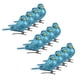 thumbnail image 2 of 12pcs mini pájaros decorativos artificiales de la espuma de bling para el azul del jardín de los artes, 2 of 5