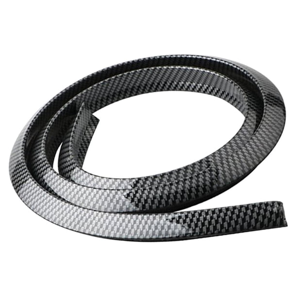 La extensión del guardabarros de la rueda del coche señala por medio de luces la instalación profesional del accesorio automotriz del 1.5M recomendada Patrón de fibra de carbono