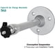 thumbnail image 4 of Soporte de techo para proyector (2 unidades), minisoporte de aluminio ajustable para pared, universal para cámara digital, réflex y videocámara (máx. 5 kg), 4 of 5
