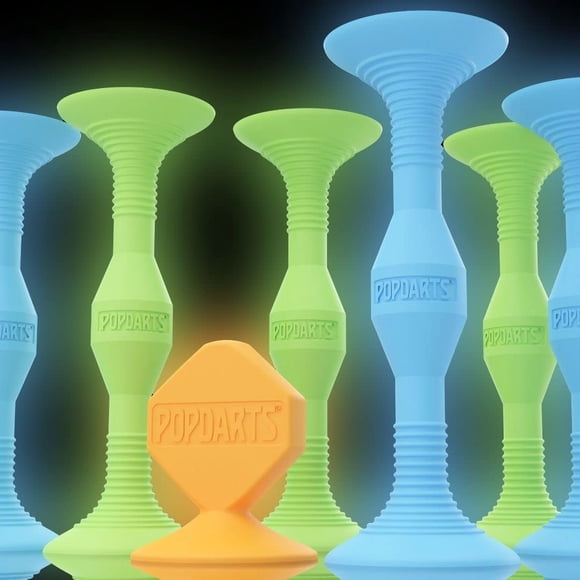 Set de juego Popdarts Glow Pack Glow in The Dark (azul/verde)