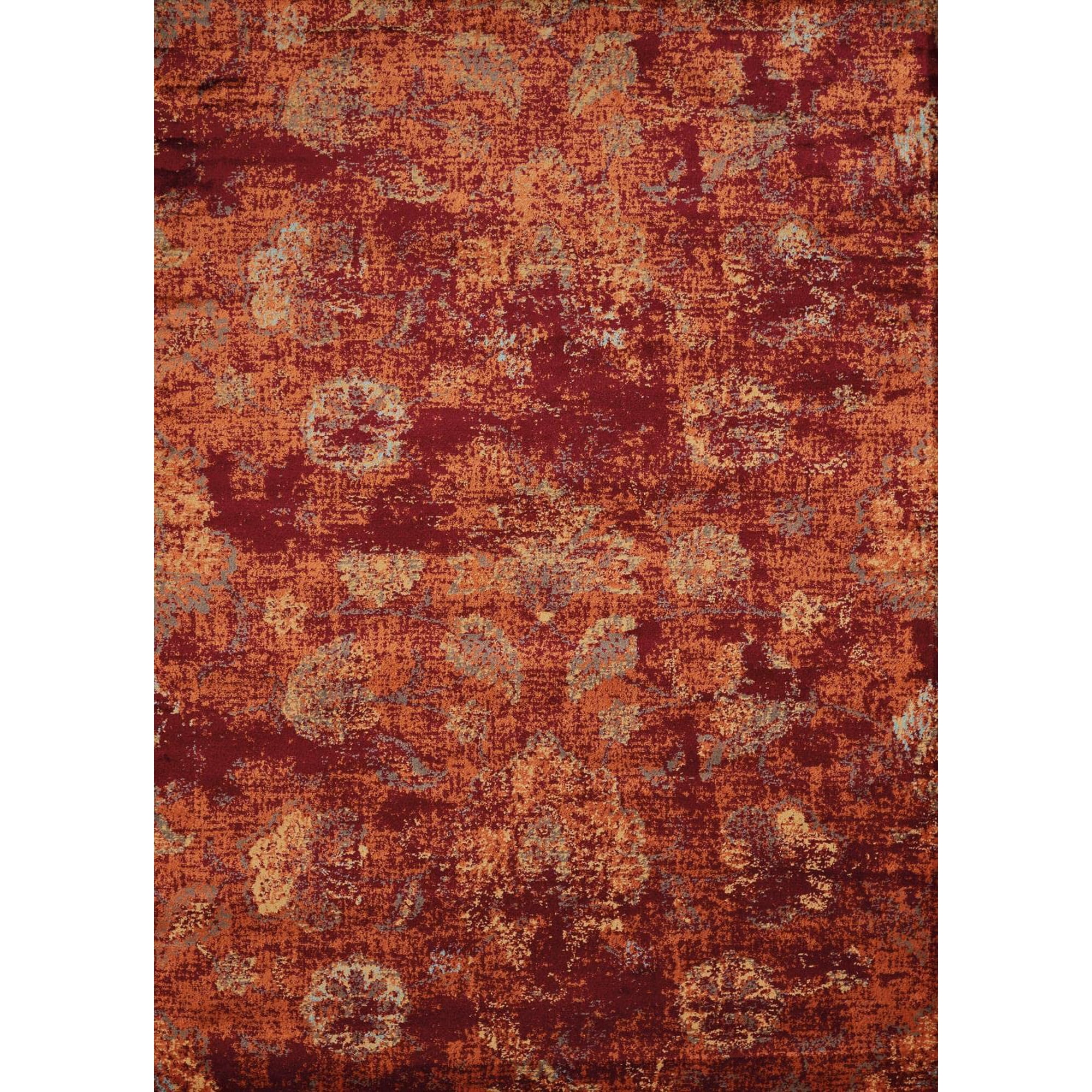 Alfombra De Interior United Weavers Bridges 56 X 218 Cm Color Carmesí
