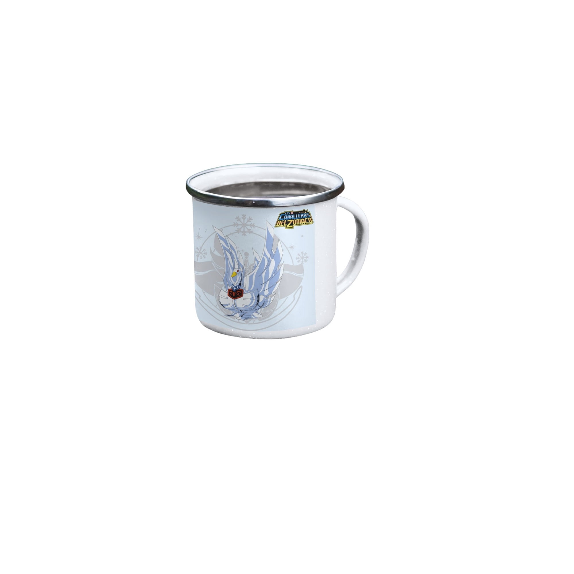 Genérico - Taza Enlozada Hyoga De Cisne Caballeros Del Zodiaco