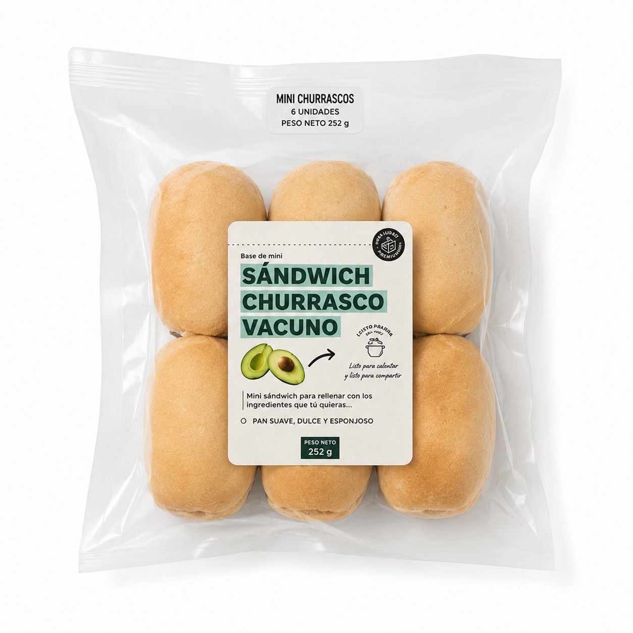 Mini Sandwich Churrasco 6 Uni Dfab