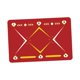 thumbnail image 2 of Tapete De Entrenamiento Para Pasos De Fútbol, Suministros, Accesorios De Fútbol, Tapete Para Puerta De Fútbol, Rojo Y Amarillo, 2 of 5